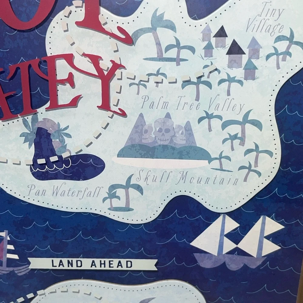 Ahoy matey map frame. Nice boy room design pirate PillowFort
